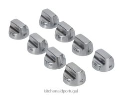 anexos e acessórios ponto KitchenAid Kit de botão de controle do queimador de cooktop, aço inoxidável outro H0XB4227