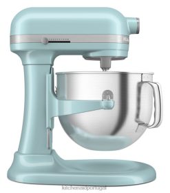 eletrodomésticos ponto KitchenAid Batedeira com elevação de tigela de 7 quartos com pontos de contato premium redesenhados água mineral azul H0XB419