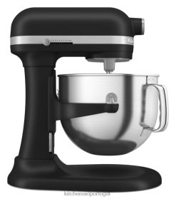 eletrodomésticos ponto KitchenAid Batedeira com elevação de tigela de 7 quartos com pontos de contato premium redesenhados preto fosco H0XB414