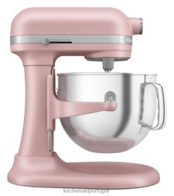 eletrodomésticos ponto KitchenAid Batedeira com elevação de tigela de 7 quartos com pontos de contato premium redesenhados rosa seca fosca H0XB421