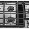 eletrodomésticos ponto KitchenAid Cooktop downdraft a gás 36" com 5 queimadores aço inoxidável H0XB4152