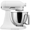 eletrodomésticos ponto KitchenAid Mini batedeira artesanal com cabeça inclinada de 3,5 litros branco fosco H0XB480