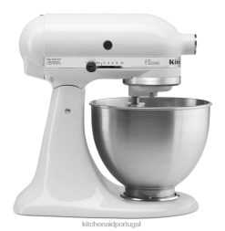 eletrodomésticos ponto KitchenAid Misturador de mesa com cabeça inclinada de 4,5 quartos da série clássica branco H0XB473