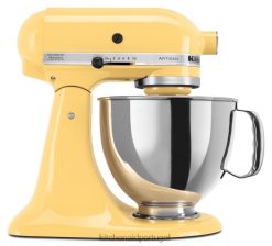 eletrodomésticos ponto KitchenAid Misturador de mesa com cabeça inclinada de 5 litros da série artesanal amarelo majestoso H0XB448