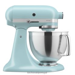 eletrodomésticos ponto KitchenAid Misturador de mesa com cabeça inclinada de 5 litros da série artesanal com pacote de acessórios premium água mineral azul H0XB48