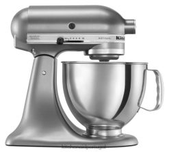 eletrodomésticos ponto KitchenAid Misturador de mesa com cabeça inclinada de 5 litros da série artesanal contorno prateado H0XB443