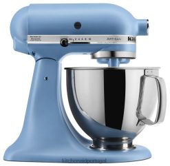 eletrodomésticos ponto KitchenAid Misturador de mesa com cabeça inclinada de 5 litros da série artesanal veludo Azul H0XB458