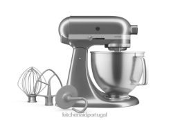 eletrodomésticos ponto KitchenAid Misturador de mesa com cabeça inclinada de 5 quartos da série artesanal com pontos de contato premium cromo metálico H0XB432
