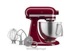 eletrodomésticos ponto KitchenAid Misturador de mesa com cabeça inclinada de 5 quartos da série artesanal com pontos de contato premium império vermelho H0XB430