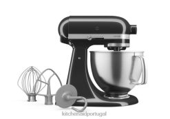 eletrodomésticos ponto KitchenAid Misturador de mesa com cabeça inclinada de 5 quartos da série artesanal com pontos de contato premium ônix preto H0XB433