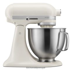 eletrodomésticos ponto KitchenAid Misturador de mesa com cabeça inclinada de 5 quartos da série artesanal com pontos de contato premium porcelana branca H0XB437