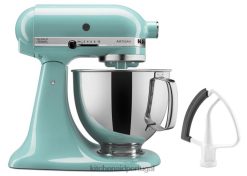 eletrodomésticos ponto KitchenAid Misturador de mesa com cabeça inclinada de 5 quartos da série artesão de valor com batedor de borda flexível céu aquático H0XB484