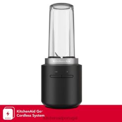 eletrodomésticos ponto KitchenAid use um liquidificador pessoal sem fio - bateria vendida separadamente preto fosco H0XB4242
